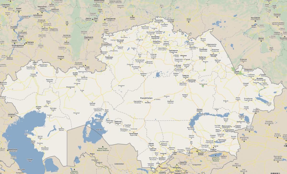 карту Казахстан дарога
