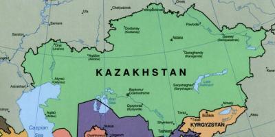На карце Алматы Казахстан