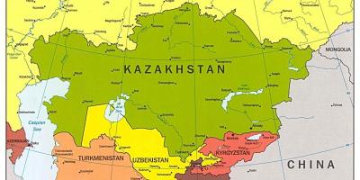 Карта Казахстана карта Азіі