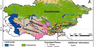 Карта Казахстана клімат