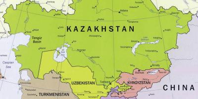 Карта Тэнгіз Казахстан